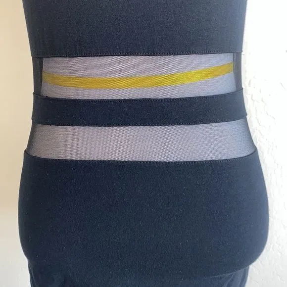 5/$30 🎈Express womens small black mesh panel tank‎ top - Image 3