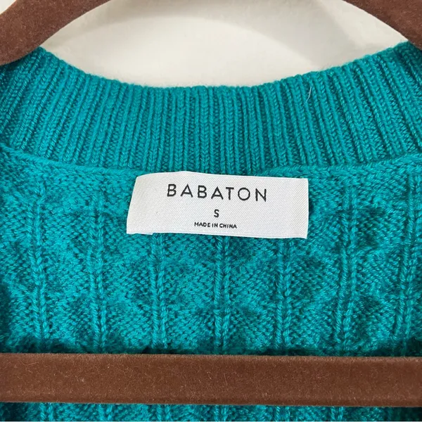ARITZIA Babaton Emporia Merino Wool Cable Knit Sweater Vest‎ Size Small - Image 3