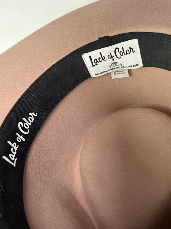 Lack of Color Zulu Rancher Wide Brim Hat in Sand Medium - Image 6