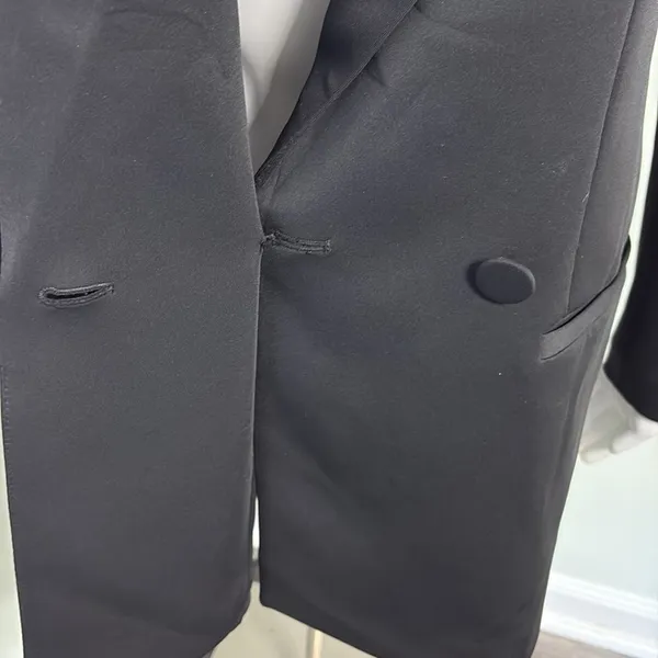 Good American Scuba 2.0 Black Blazer Size 1 Small - Image 7