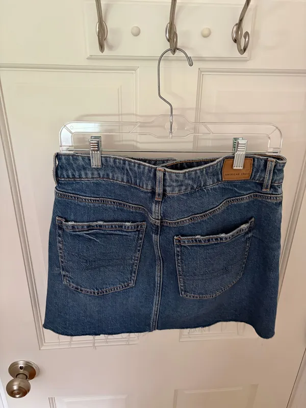 American Eagle High Rise Denim Mini Skirt - Image 2