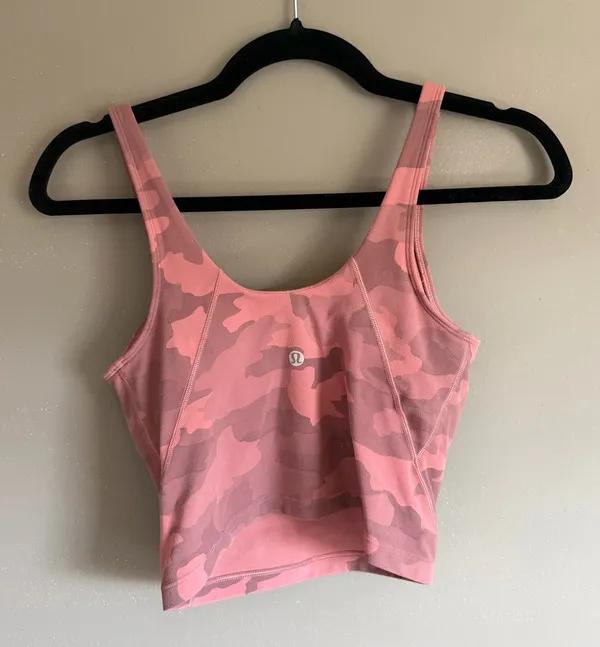 Lululemon Align Tank Size 4 Pink Camo - Image 4