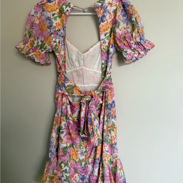 Hello Molly Multicolor Floral Midi Dress - Image 5