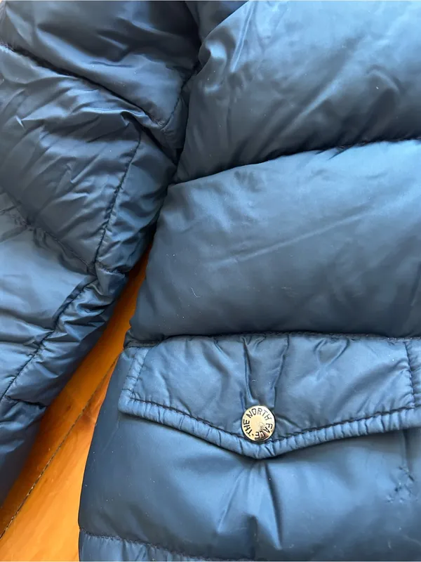 The North Face Puffer Ski Jacket vintage goose down xs blue - Image 4