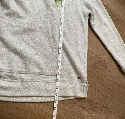 O’neill hooded sweatshirt embroidered flowers grey hoodie Women’s size M - Image 11