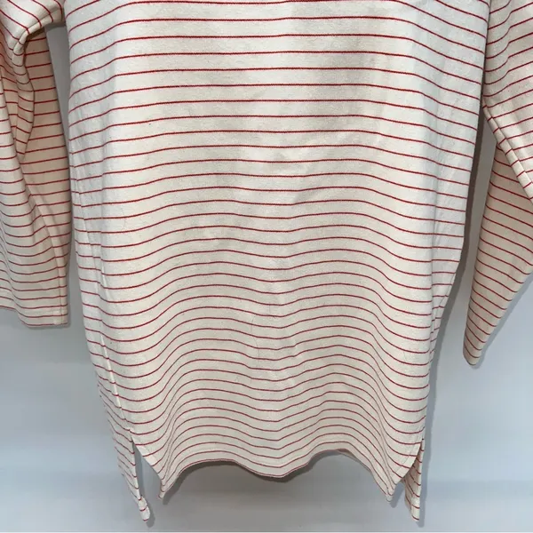 Lacoste Cream and Red Striped Top - Image 4