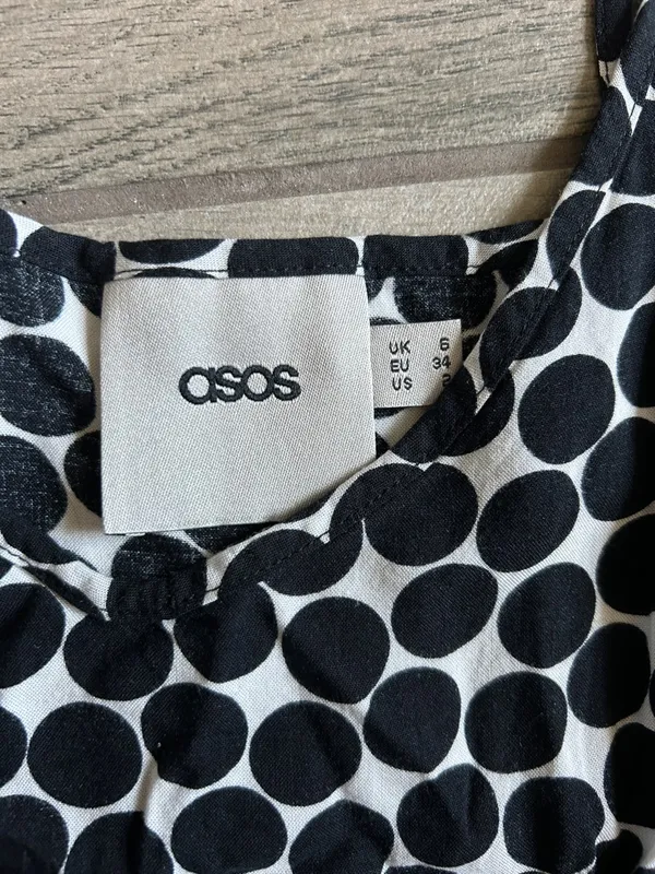 ASOS Black & White Polka Dot Spaghetti Strap Camisole - Image 2