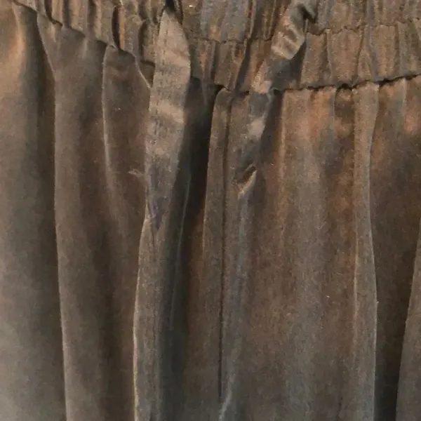 Paige Faded Black Drawstring Silk Joggers - Image 3