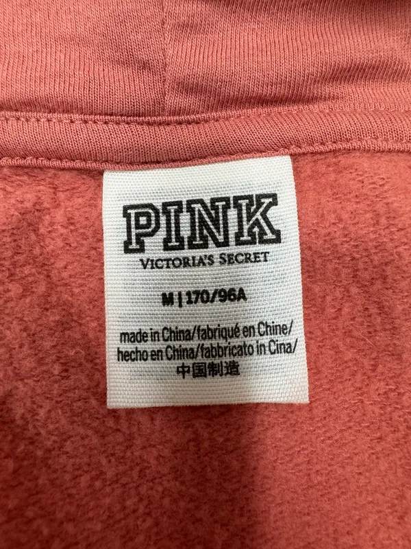 PINK Victoria’s Secret Cropped Peach Colored Jacket Size Medium - Image 3