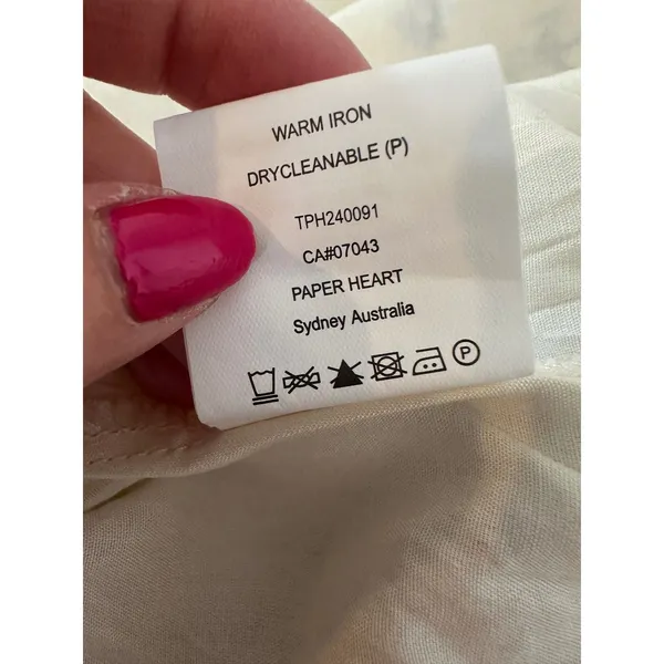 Paper Heart Vino Maxi Dress XL Coastal Resort Summer Wine Beach Cruise Open Back - Image 10