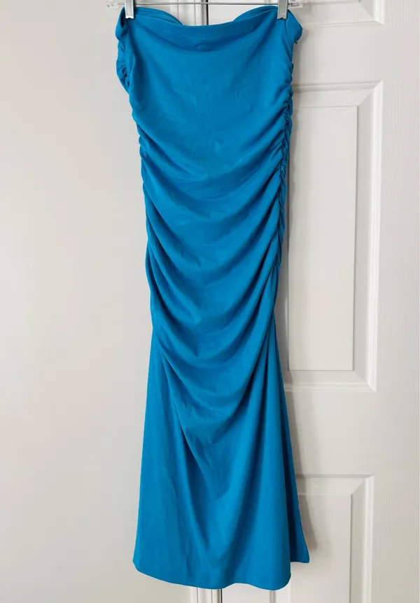 AntiSocialSocialClub Anthropologie Celandine The Gabbie Strapless Ruched Tube Dress, Size MP - Image 9
