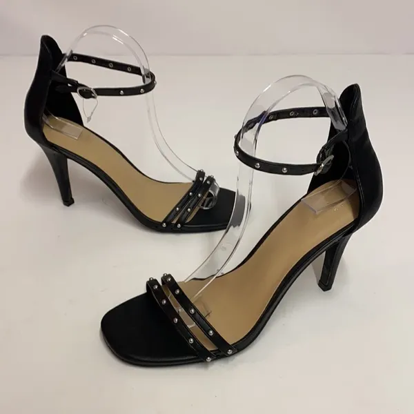 A New Day‎ Studded Square Toe High Heel Strappy 8 A9 - Image 2