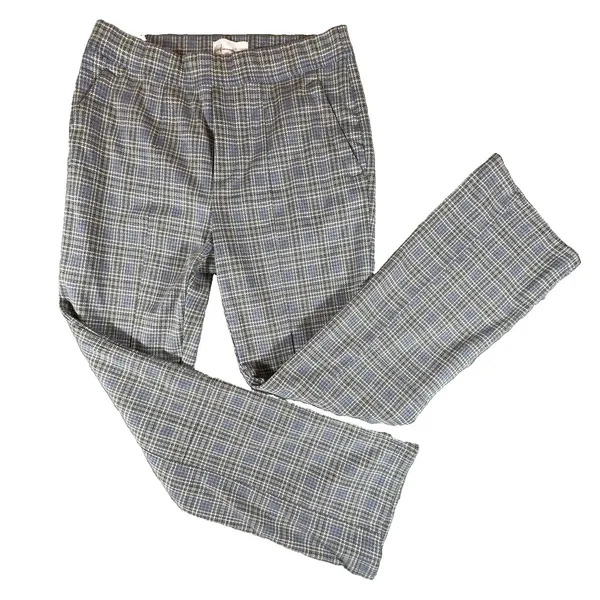 Anthropologie Plaid Trousers Pants Plaid Boot Cut Womens Medium Preppy Career - Image 12
