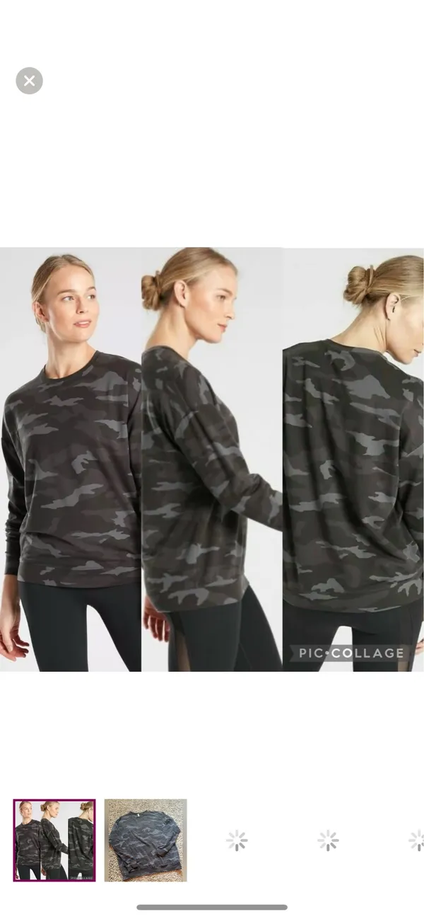 Athleta | Studio To Street Camo Sweatshirt - Image 2