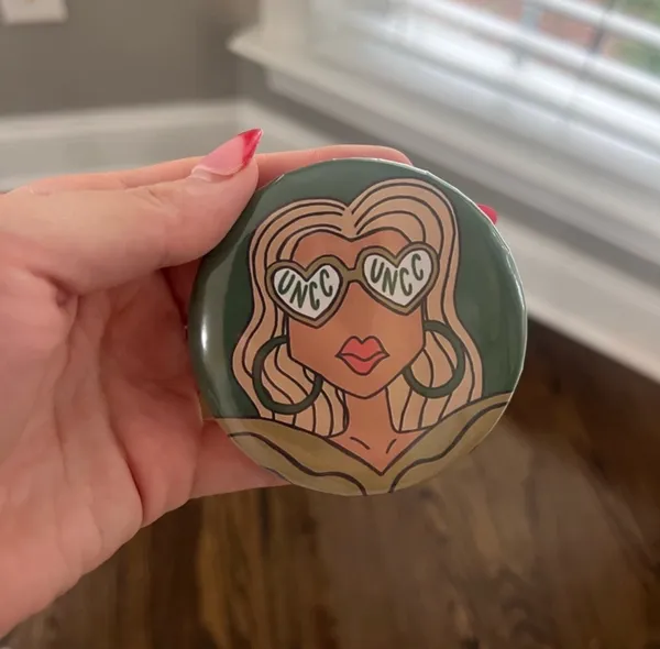 CUSTOM HOMEMADE GAMDAY PIN Orange - Image 4