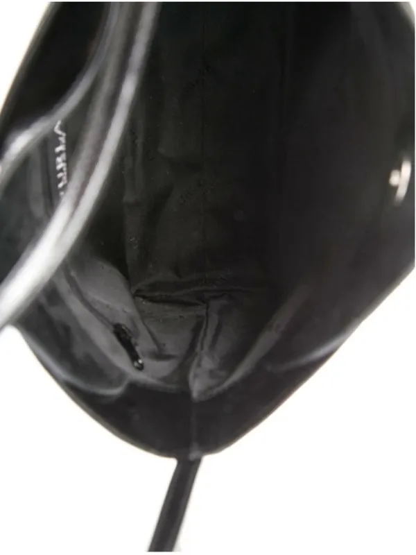 Furla Shoulder Bag Black Patent Leather Silver-Tone Hardware Single Shoulder Str - Image 5