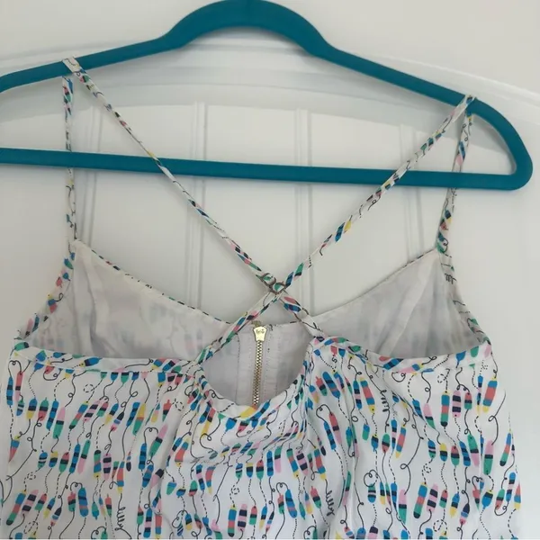 Lilly Pulitzer Sz 2 Oh Buoy Alexi Nautical Mini‎ Dress Beachy Cottagecore Whimsy - Image 11