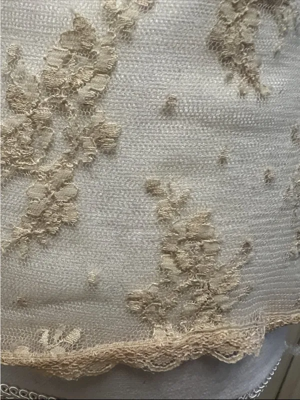 Vintage Mist 90’s cream button up delicate lace blouse - Image 9