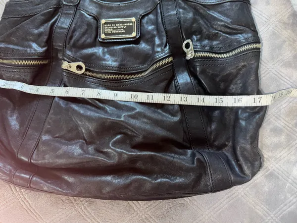 Marc by Marc Jacobs Black / silver Leather Large Shoulder Bag 100% lamb skin - Image 11