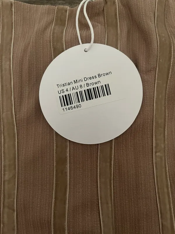 Princess Polly TRISTIAN MINI DRESS BROWN - Image 5