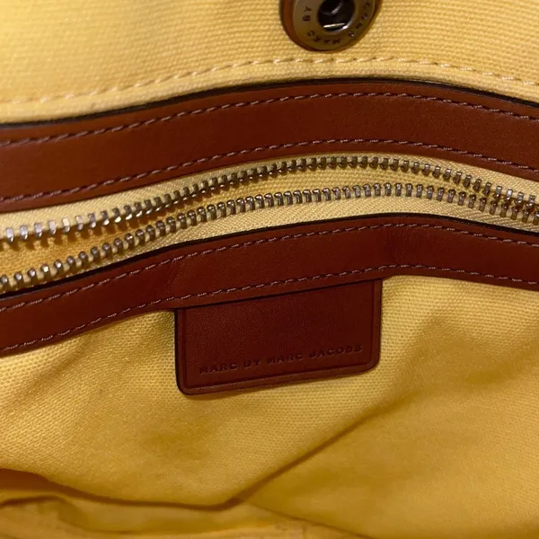 Marc by Marc Jacobs St. Tropez Canvas Handbag Tote Sequin Flaw Spring Summer - Image 6