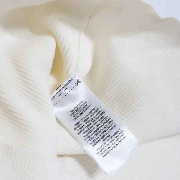 Lauren Ralph Lauren Pullover Women 1X Cream Ribbed Puff Sleeve Gold Button Top - Image 7