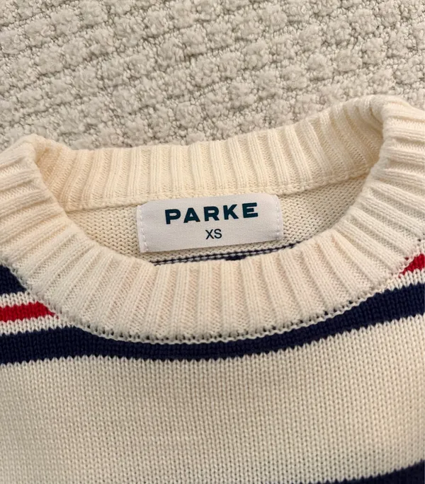 PARKE Cotton Stripe Sweater  - Image 3