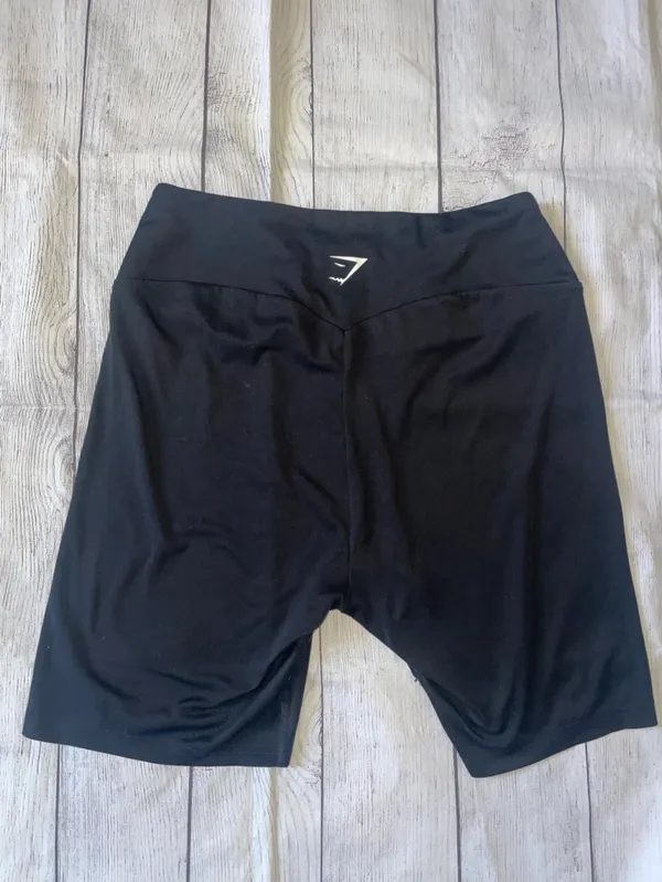 Gymshark Black High-Waist Bike Shorts - Image 3