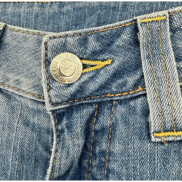 True Religion Size 29 Billy Style Bootcut Blue‎ Jeans Denim Pants Button Pockets - Image 3