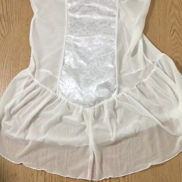 New Women’s Rene Rofe Underwired Lingerie Chemise Gown Slip Ivory Size Medium - Image 4