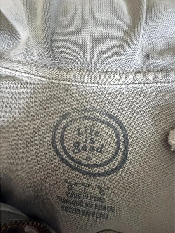 Life is Good Cropped Quarter-Zip Sweatshirt Mock Neck Pullover - Image 6