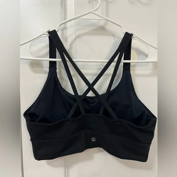 Woman’s size large black sports bra - Image 2