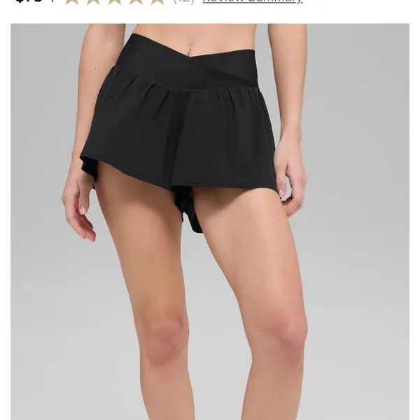 Alo yoga V-Cute Running Short black - Image 4