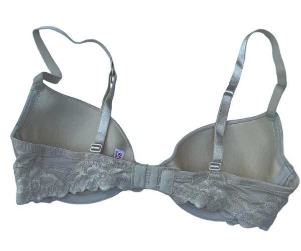 Like New 32B Women’s Underwire Bra Floral Intimates Sleepwear Beige Casual - Image 2
