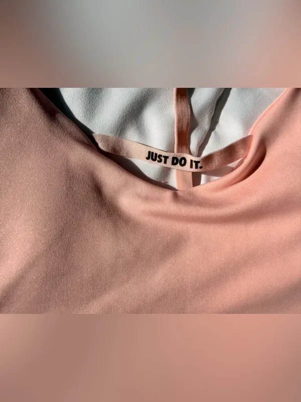 Women’s Pink Nike Indy Just Do it sports bra size M - Image 5