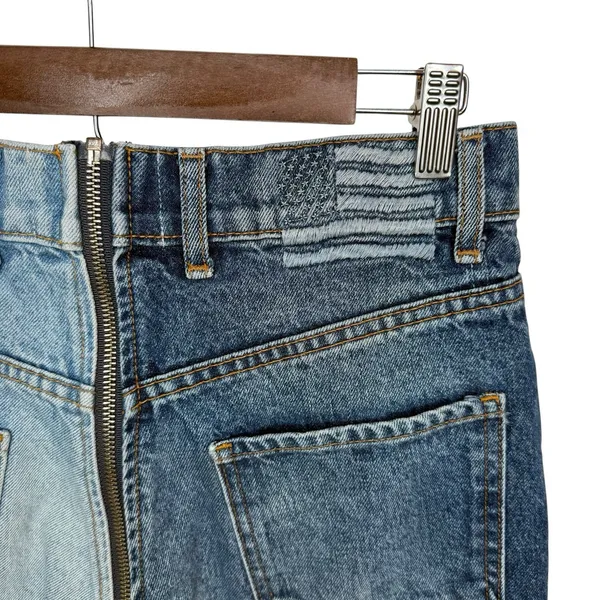 REVICE Denim Yin Yang Two Tone High Rise Straight Leg Jeans Tokyo Wash Size‎ 28 - Image 8