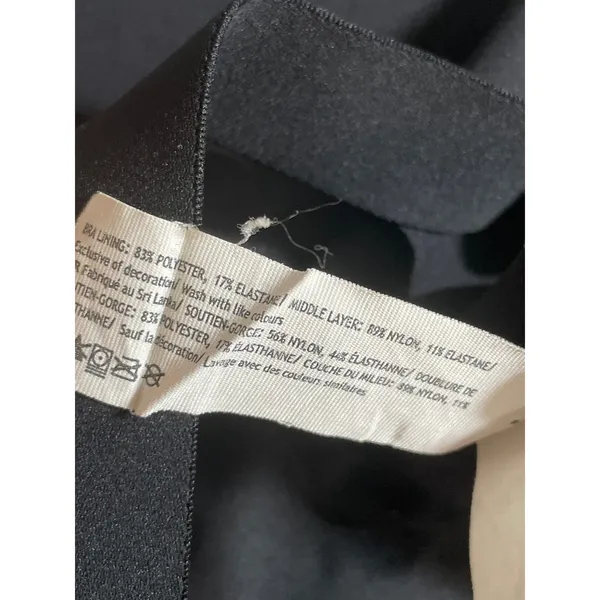 Lululemon Ultralu Black Sleeveless Athletic Activewear Sports Bra Tank Top Sz 12 - Image 6