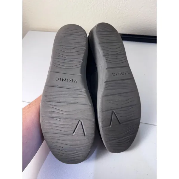Vionic Abigail Black Suede Sneakers 9.5 Weather Resistant Orthotic‎ Comfort - Image 3