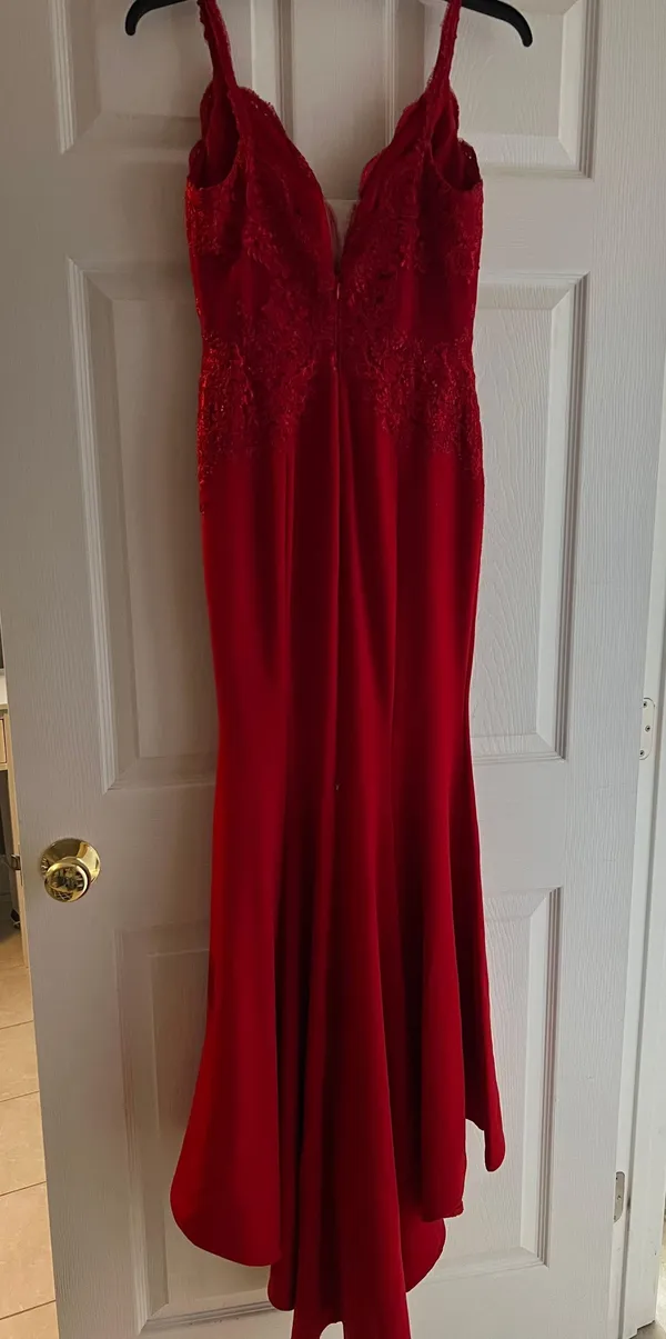 Cinderella Divine Red Prom Dress - Image 6