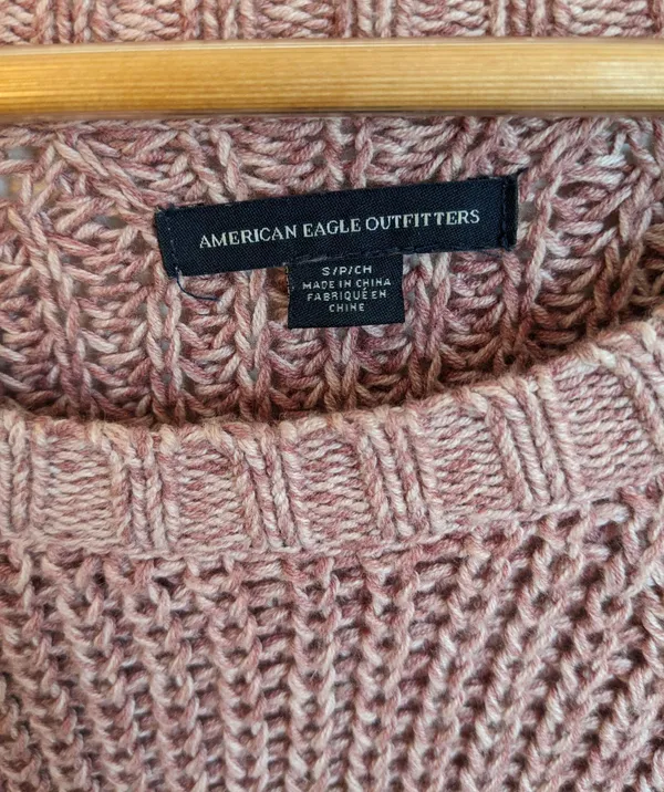 American Eagle Pink Sweater - Image 3