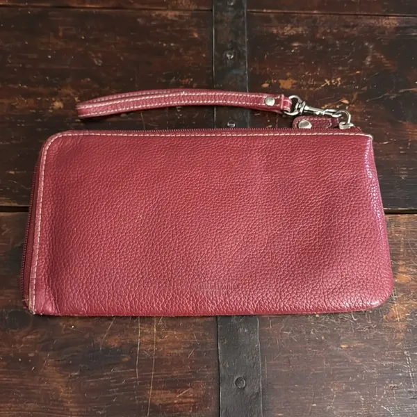 Brighton Red Leather Wristlet - Image 2