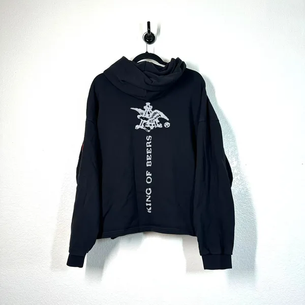 M Budweiser by PacSun King Hoodie Sweatshirt Black King of beers - Image 3