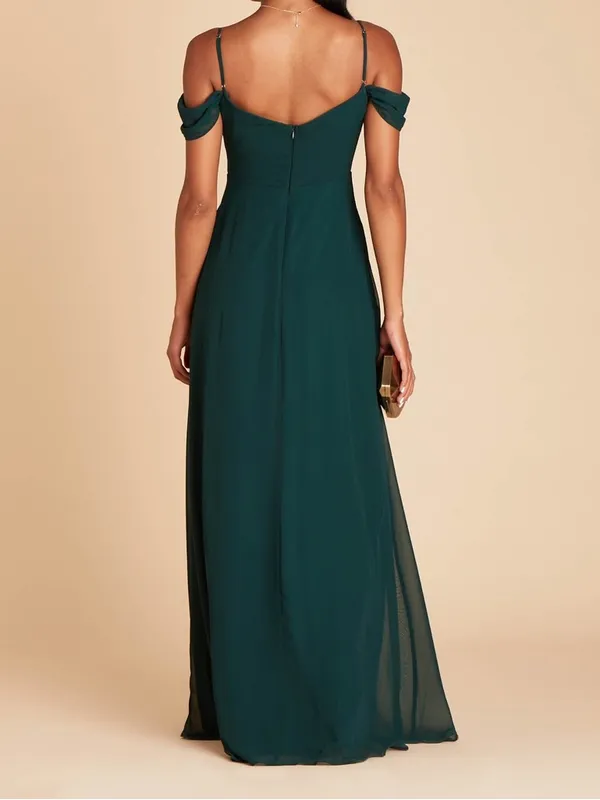 Birdy Grey Devin Chiffon Emerald Green Maxi‎ Dress - Image 2