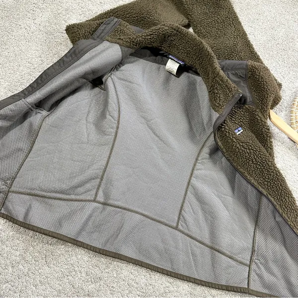 Patagonia Women's Fleece Retro-X Jacket Full Zip Stand-Up Collar Dark Walnut S - Image 10