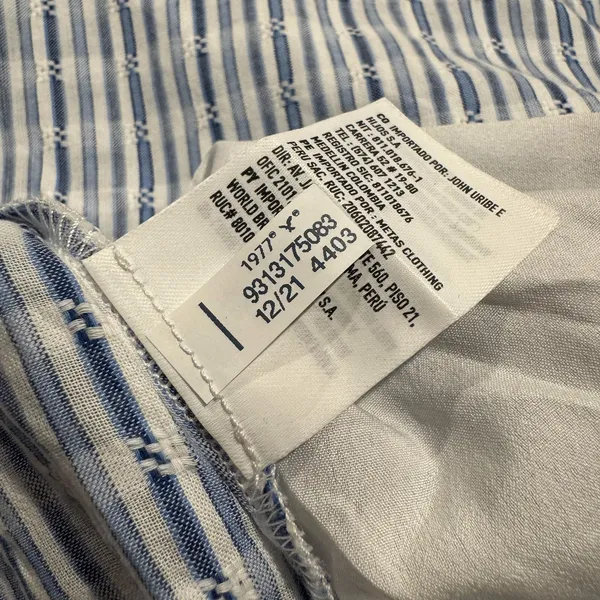 NWT American Eagle Wrap Top Blue Striped XXL Lightweight Coastal Beachy Boho - Image 6
