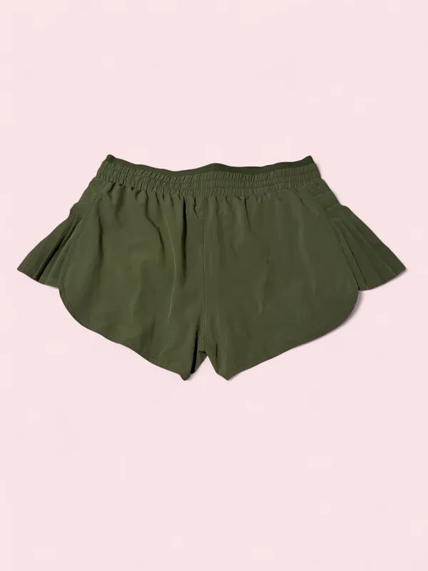 JoyLab Olive Green Athletic Shorts with Side Pleats - Image 2