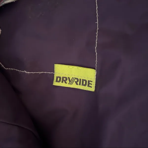 Burton DryRide Snowboard Ski Jacket Parka White Red Blue Plaid Pattern Sz S - Image 12