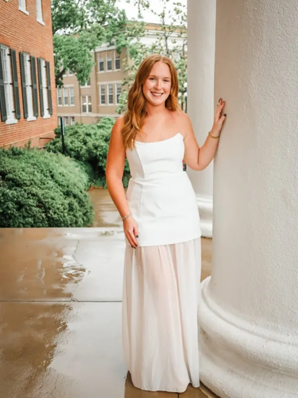 AMANDA UPRICHARD Christy Maxi Dress in Ivory Size Small - Image 2