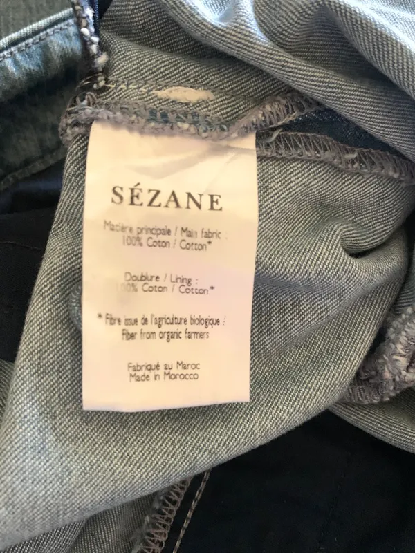 Sézane Martin Trousers Wmn’s Denim Jeans Straight Wide Fit Sz 34 ( US2) Cotton - Image 6