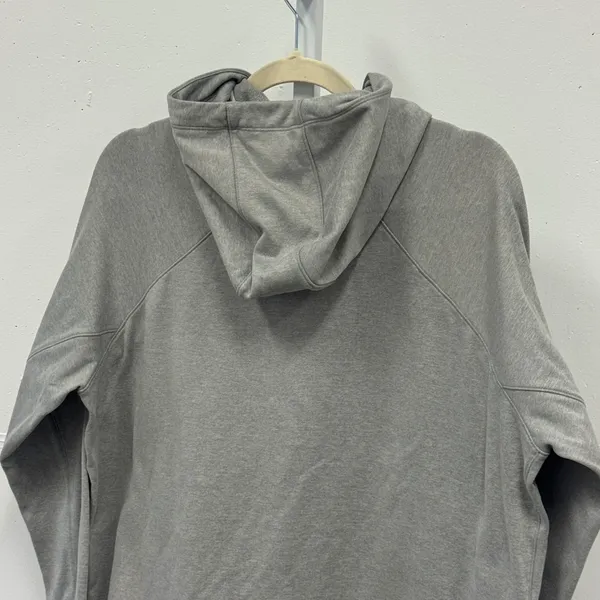 Athleta Forever Fleece 1/2 Zip Hoodie XL 825011-01 Relaxed Fit Heather Gray - Image 6